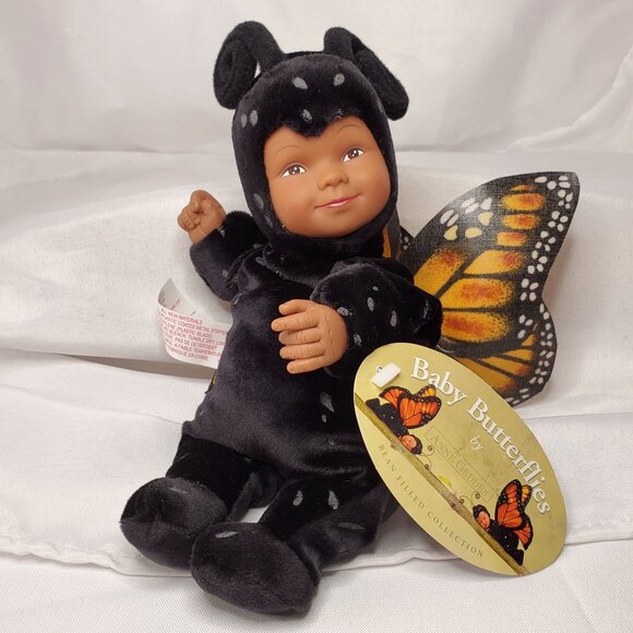 Anne Geddes Baby Butterflies Bean Filled Baby Doll Monarch Butterfly 1998 - Picture 2 of 9